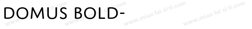 Domus Bold字体转换